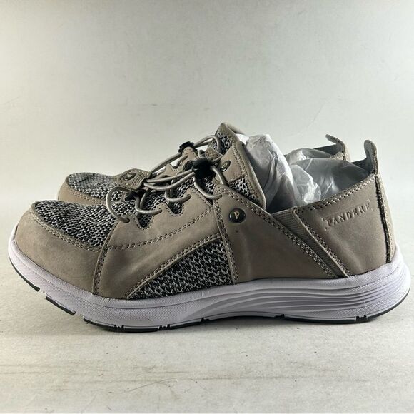 NEW Pandere Bali Women’s Leather Shoes Drawstring Sneakers Gray Nubuck Size 8 - Picture 3 of 8